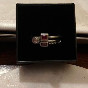 3 Stackable 925 Sterling Silver Rings